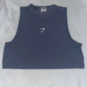 Gymshark grey/purple workout tank top